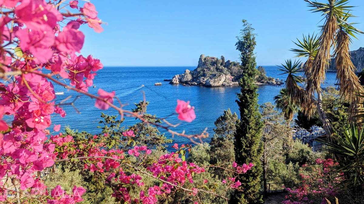 Isola Bella, seen from the steps leading down to the sea