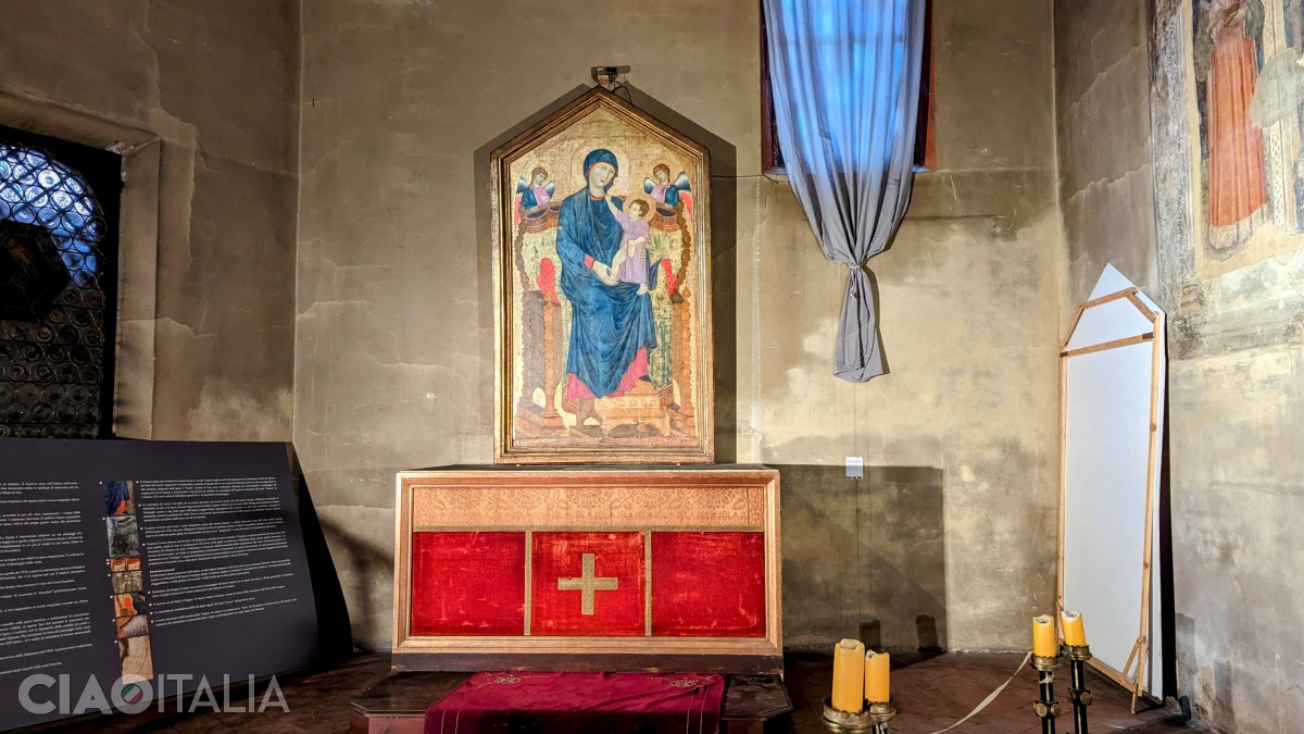 The Maestà fresco was created by Cimabue in the 13th century.