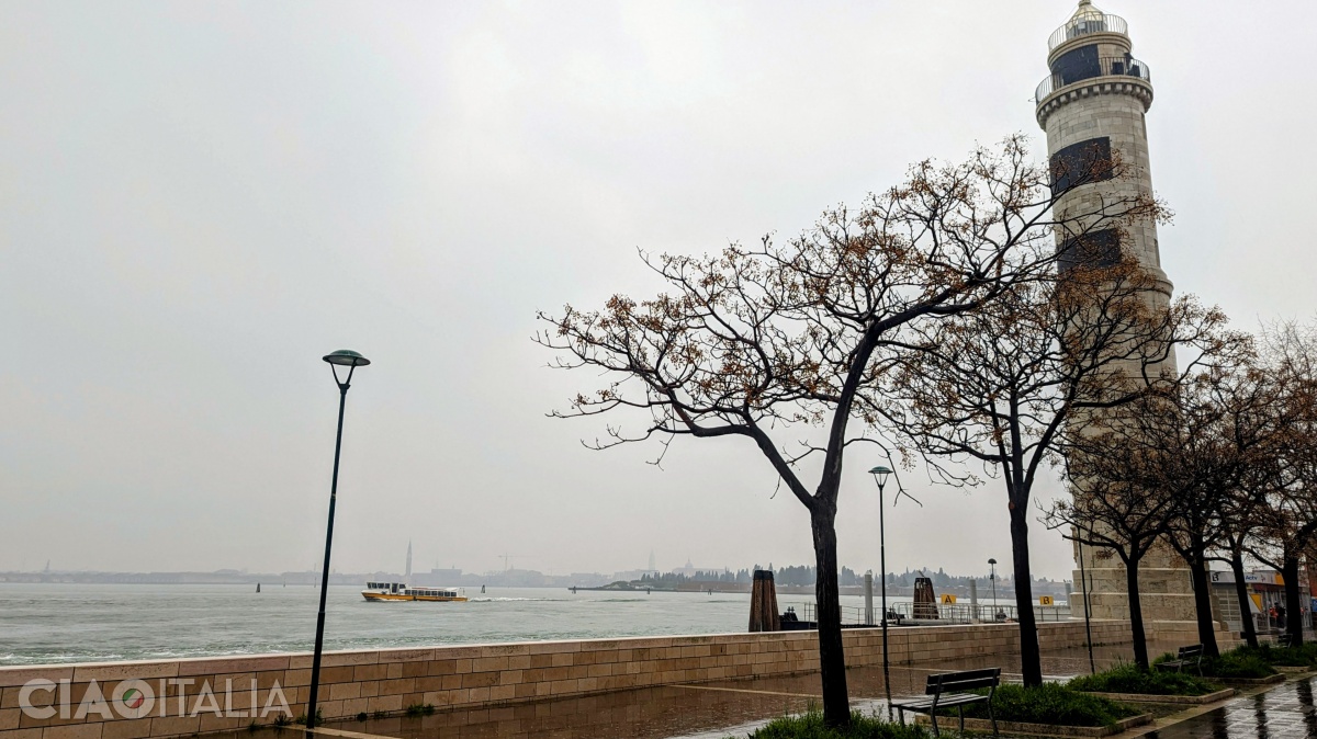 The Murano lighthouse is built from Istrian stone.