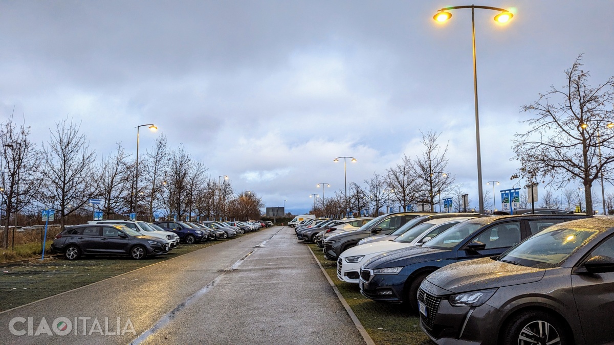 The rental cars are located in parking lot P3.