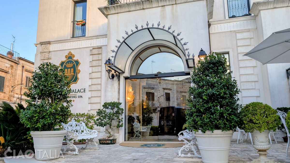 Entrance to Hotel Ostuni Palace