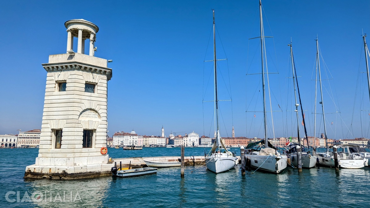 The lighthouse on the island of San Giorgio Maggiore
