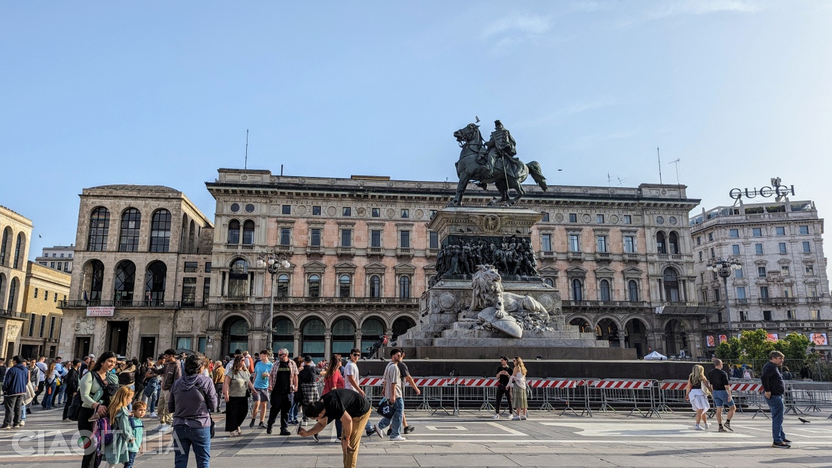 The statue of King Vittorio Emanuele II