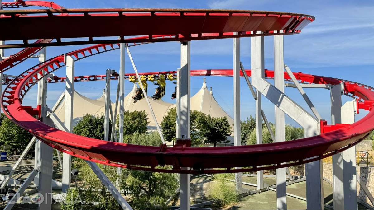 The Mirage Rosso roller coaster is for grown-up visitors