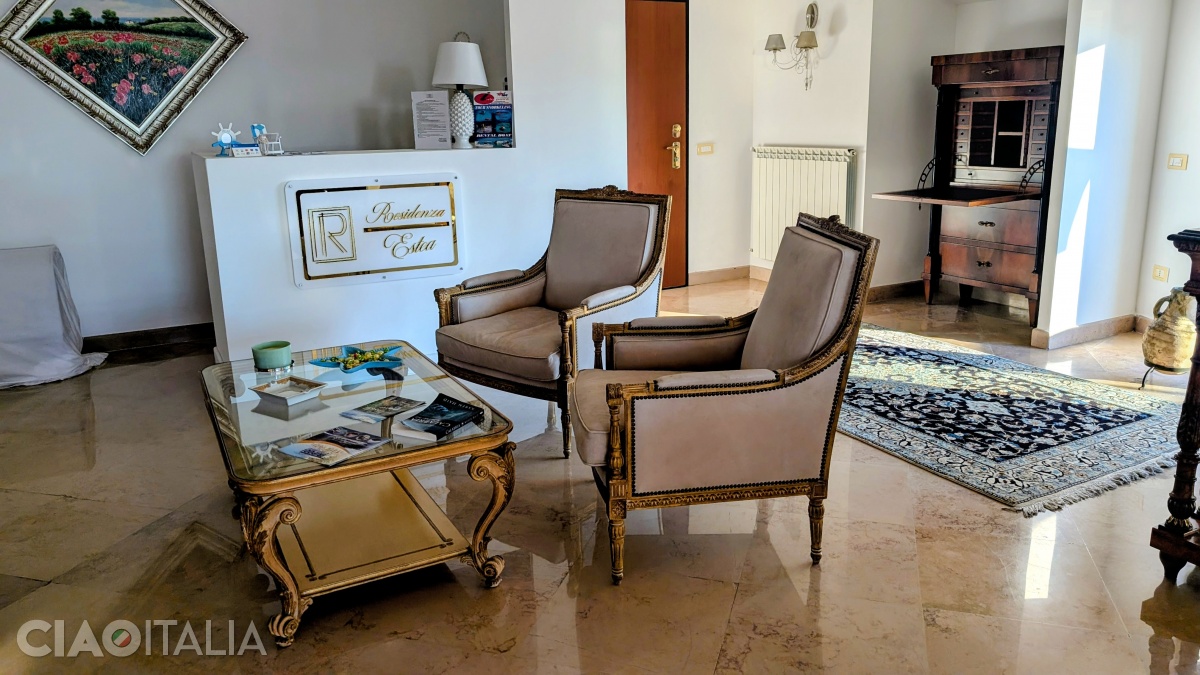 The interior is luxurious and elegant.