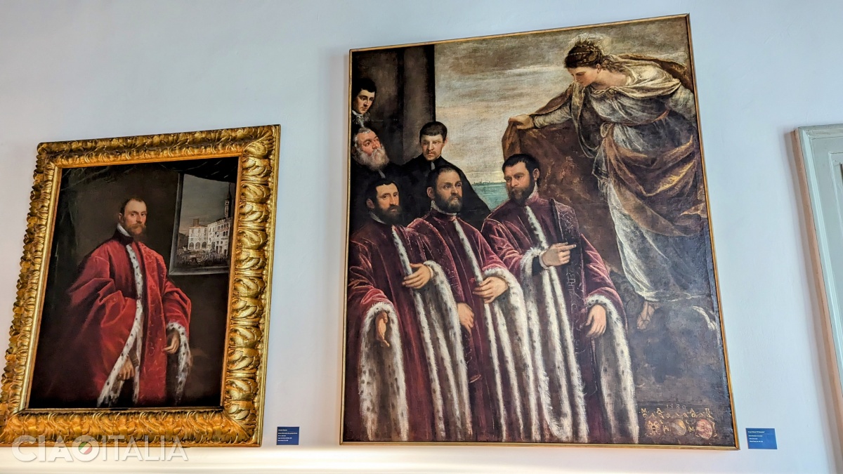 Tintoretto (right) -&nbsp;"Saint Justina and the Treasurers"