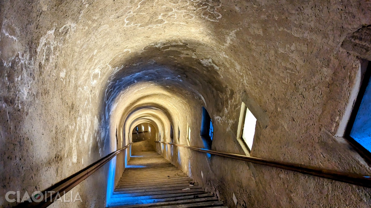 The covered staircase of Opera Vittorio