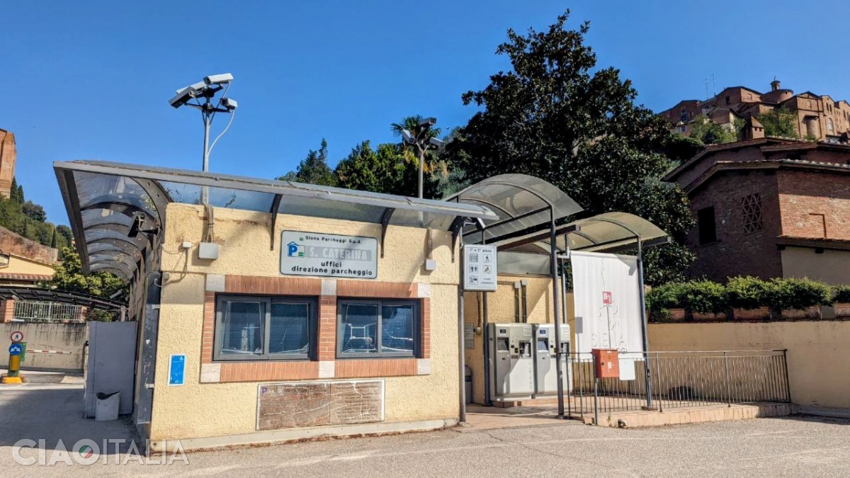 Santa Caterina parking lot in Siena