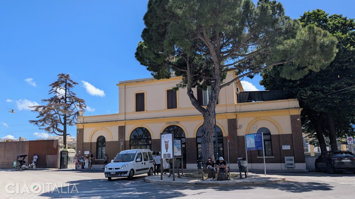 The train station in Polignano a Mare