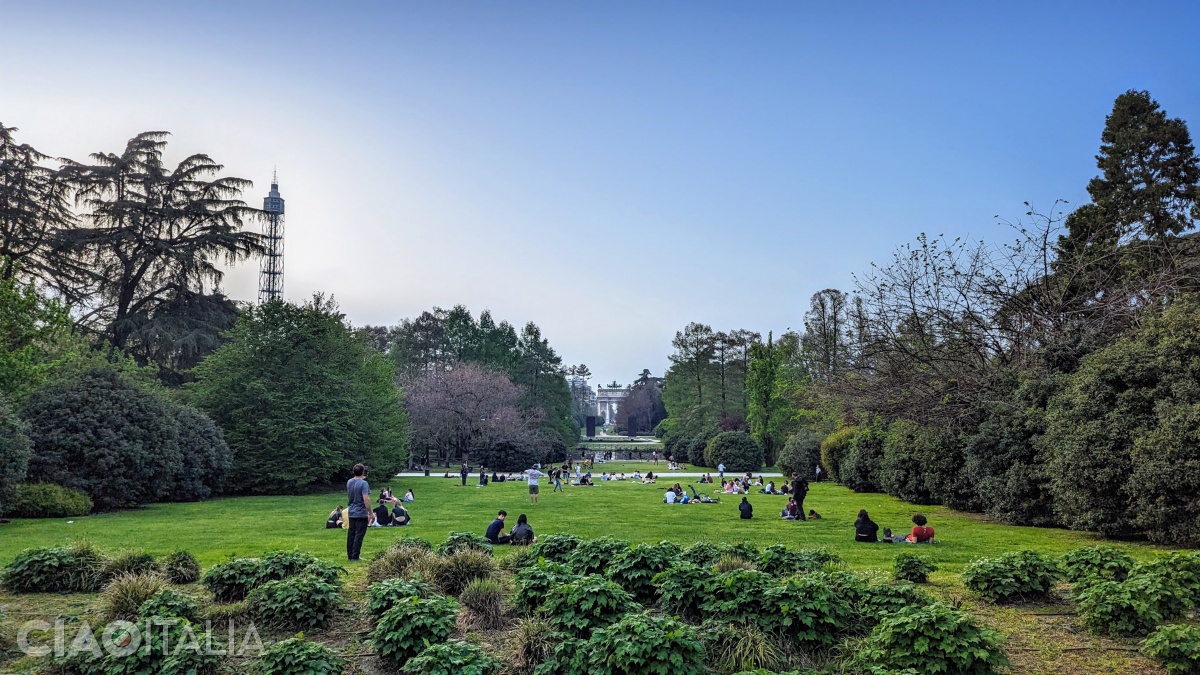 Sempione Park, with Torre Branca on the left.