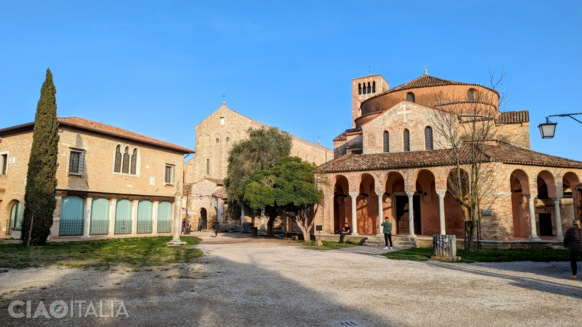 Palazzo dell'Archivio, the Basilica of Santa Maria Assunta, and the Church of Santa Fosca