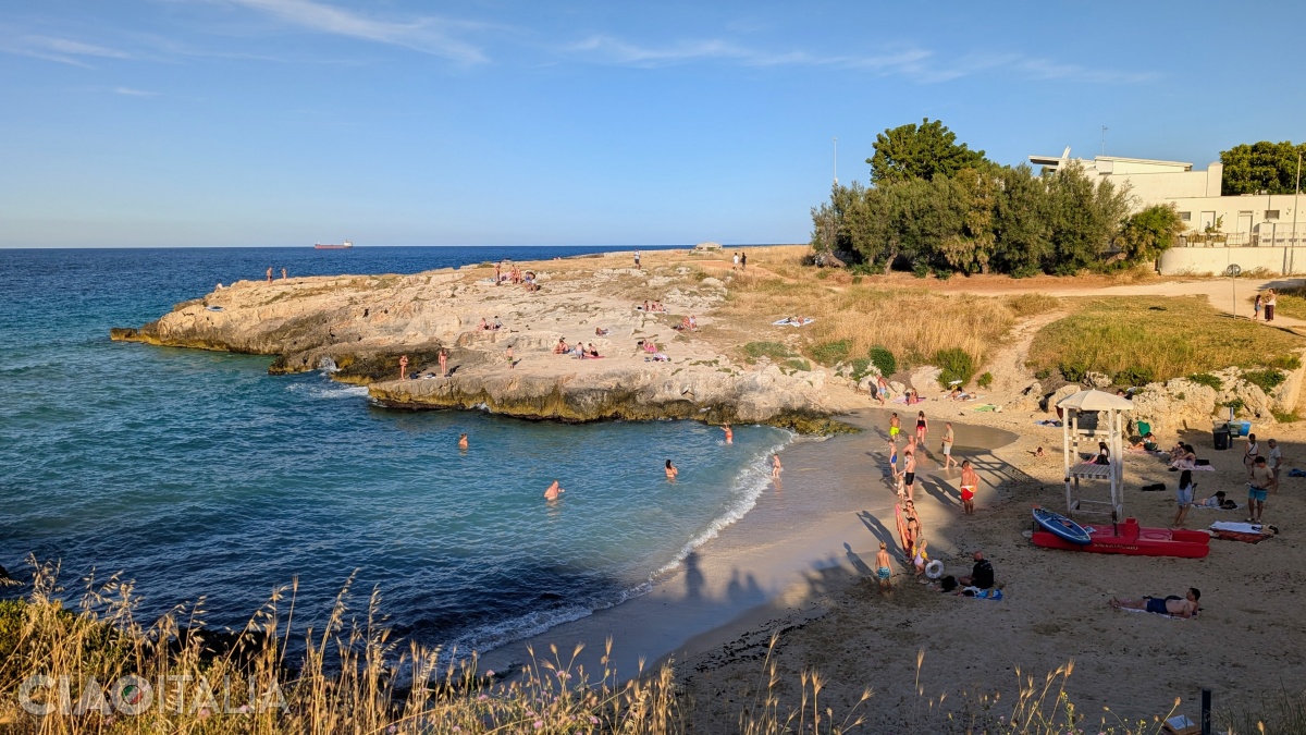 Porto Rosso Beach is just a few minutes' walk from Porto Bianco.