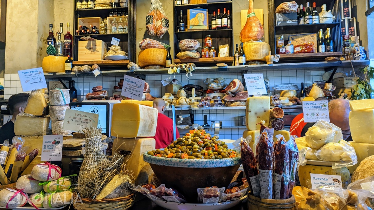 Salumeria Fratelli Burgio is a small gastronomic paradise.