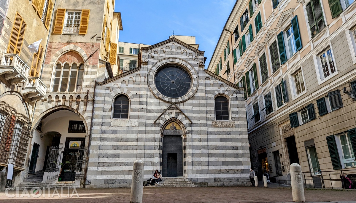 The Church of San Matteo in the historic centre of Genoa