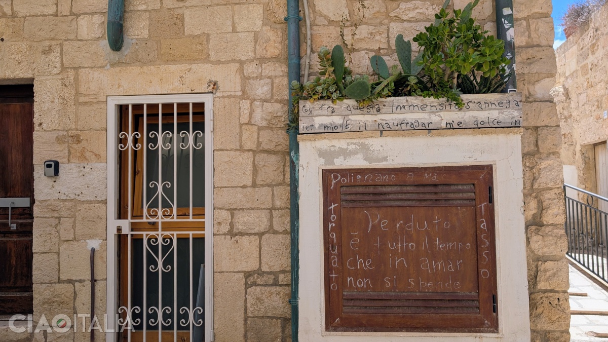 "Perduto è tutto il tempo che in amar non si spende." (Torquato Tasso) - "All the time not spent loving is time lost."