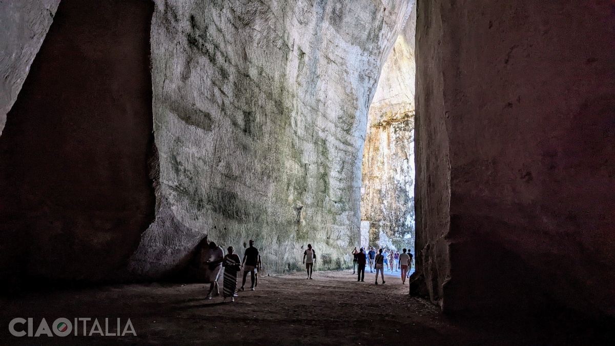The "Orecchio di Dionisio" is approximately 23 meters high.