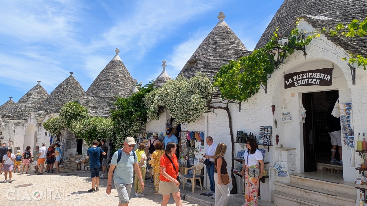 The trulli in Rione Monti are no longer used as homes.
