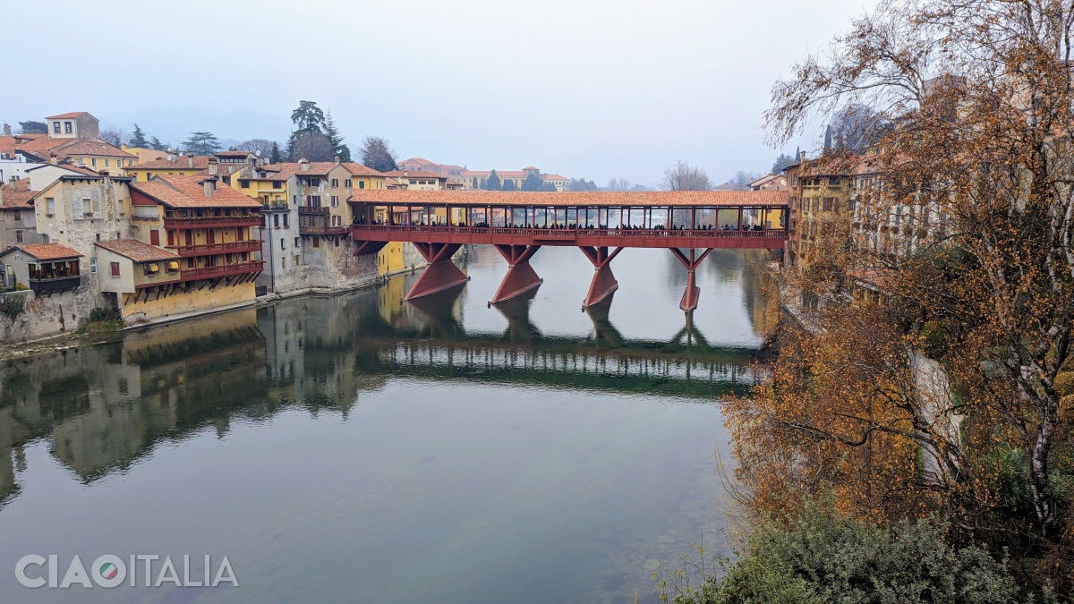 Ponte degli Alpini is the most famous tourist attraction in the city of Bassano del Grappa.