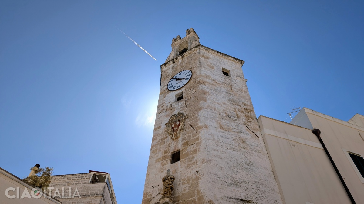 The Clock Tower of Monopoli was built in the 16th century.