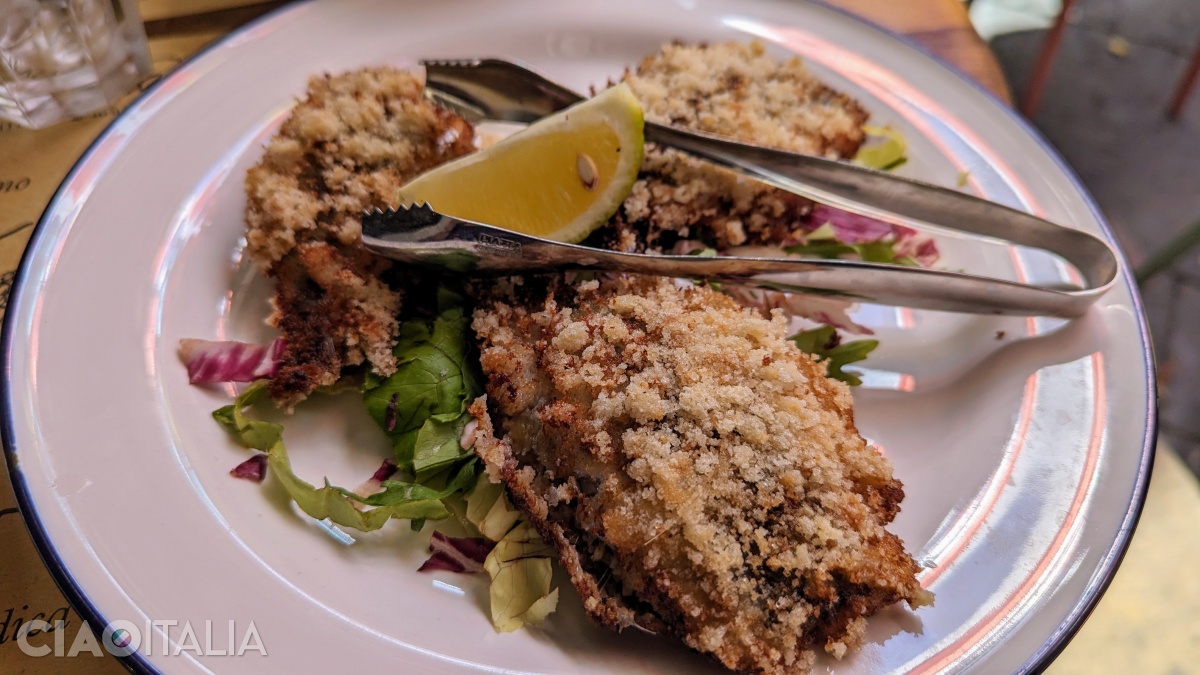 "Sarde a beccafico" in the Catania style