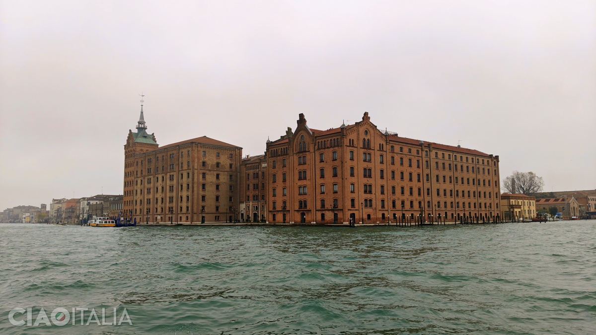 The Hilton Molino Stucky hotel, seen from the vaporetto