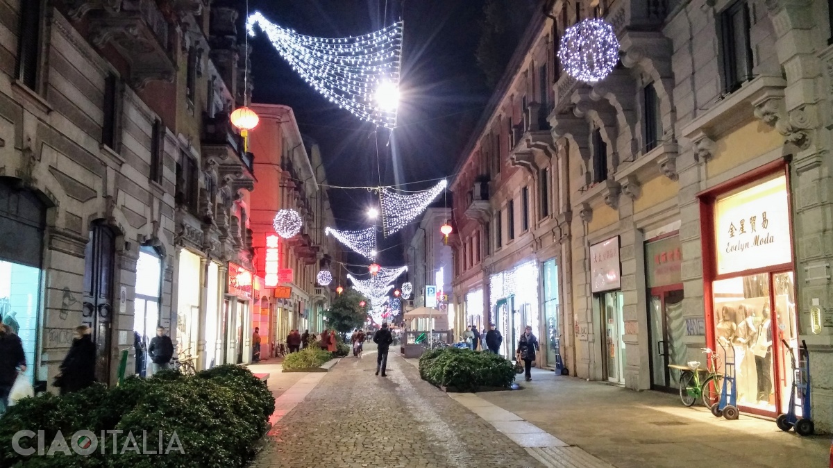 The Chinese quarter in Milan
