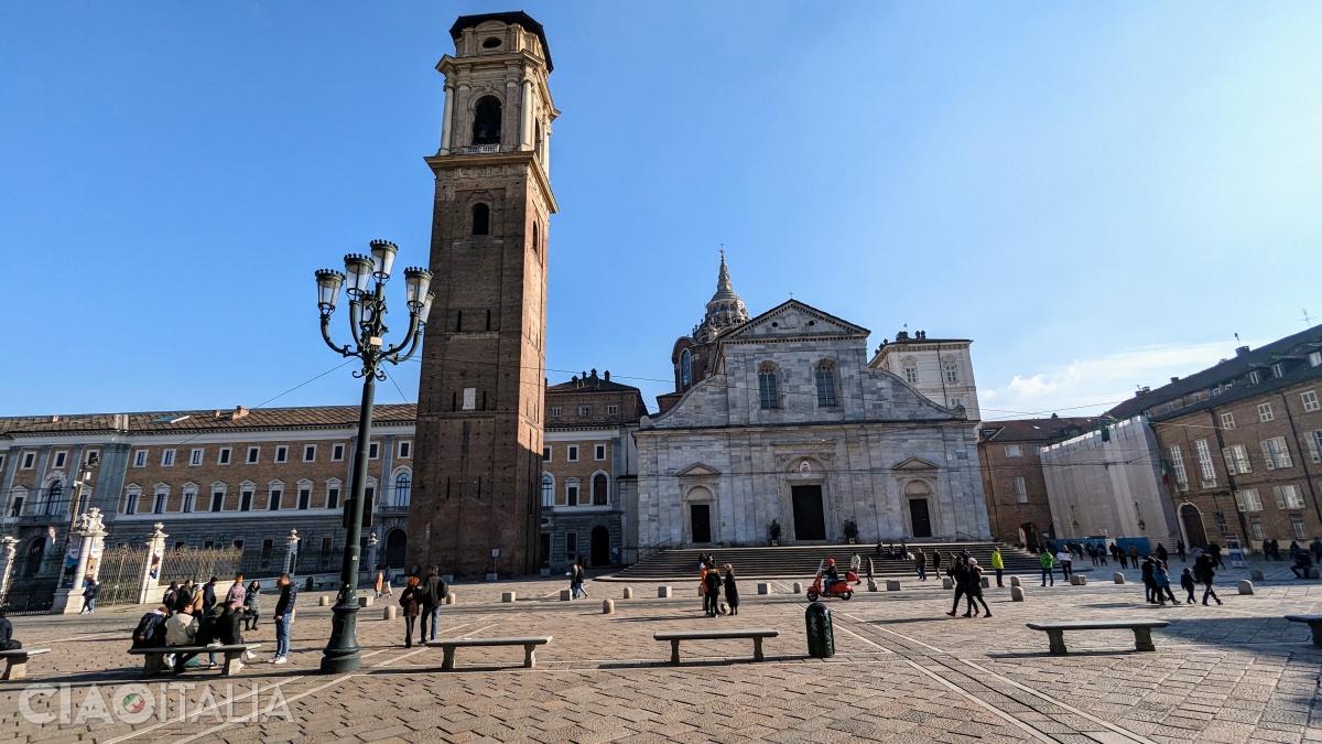 From the bell tower, you can admire the panoramic view of the city of Turin.