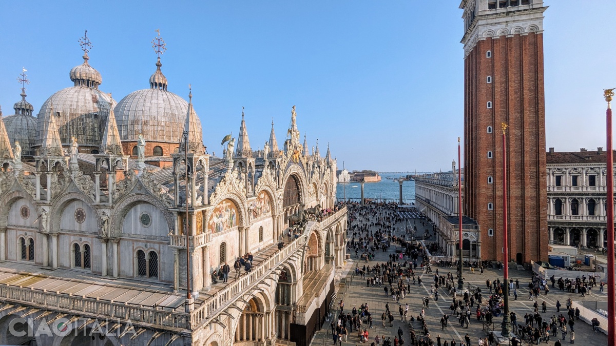 The Basilica is the most important landmark in St Mark's Square.