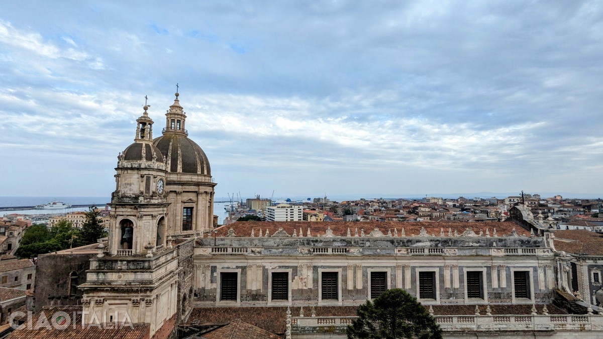 The cathedral seen from the Badia di Sant'Agata