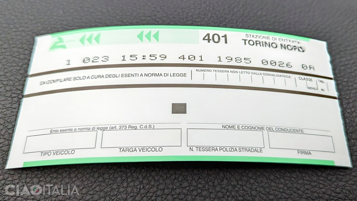 Don't forget to take the ticket from the toll booths! Payment is made at the motorway exits, depending on the distance traveled.