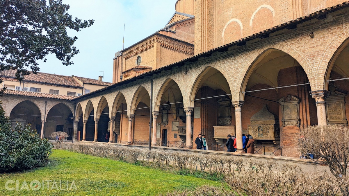 The Magnolia Cloister of the Franciscan monastery adjacent to the Basilica of St. Anthony