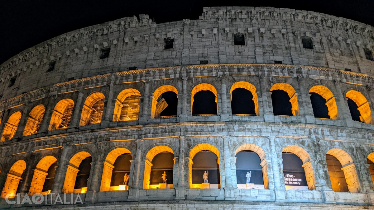 The Colosseum at night