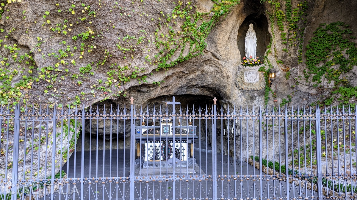 A replica of the Grotto of Lourdes in the Vatican Gardens