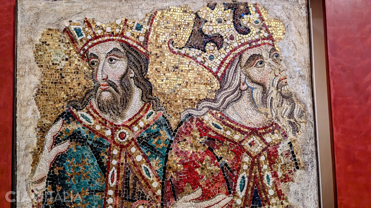 A mosaic fragment from the San Marco Museum