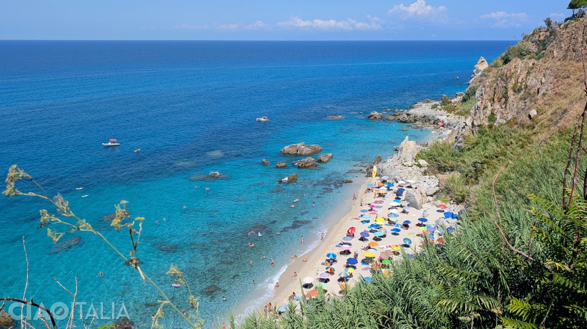 Michelino Beach is one of the most beautiful beaches in Calabria.