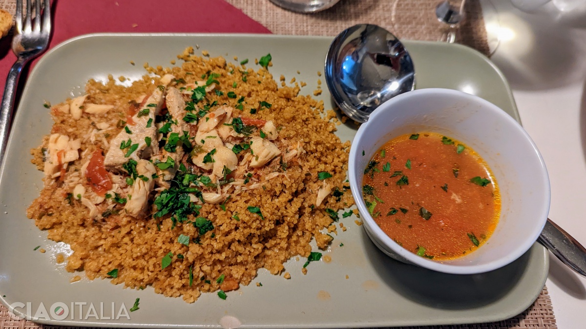 Couscous is found especially in the northwestern areas of Sicily.