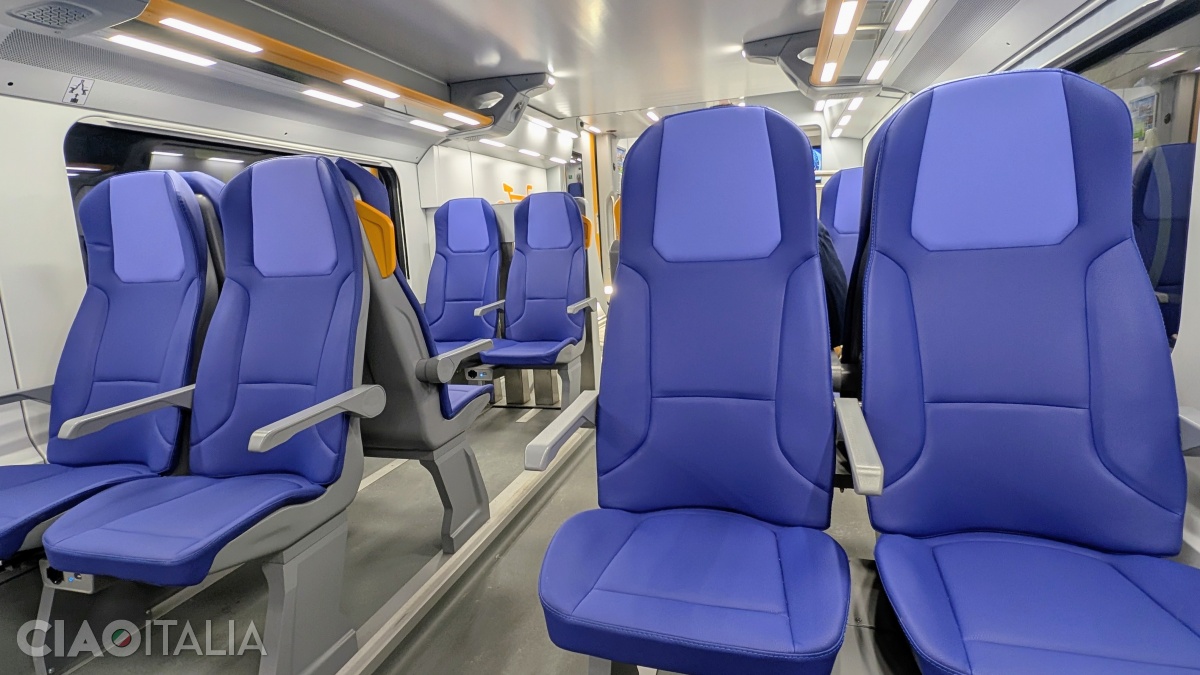 Italian trains are clean and comfortable.