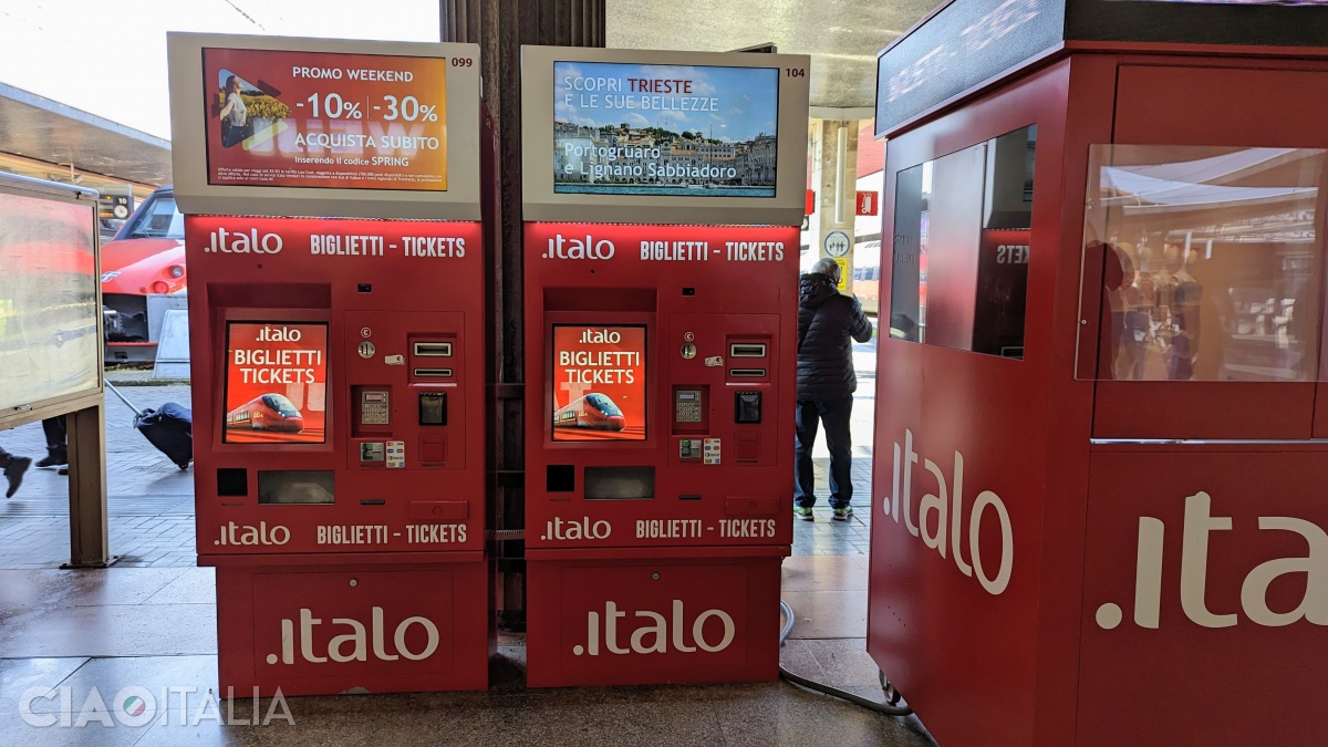 Italo ticket machines