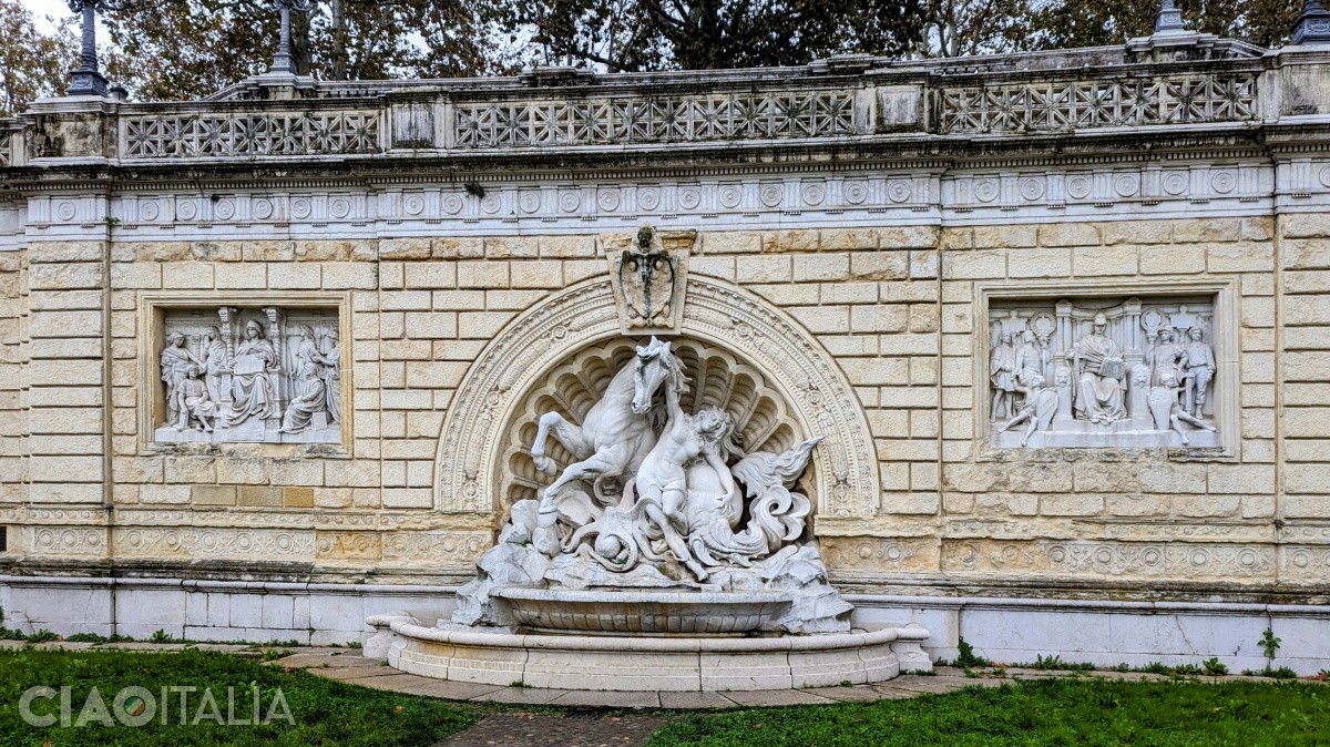 The central bas-relief