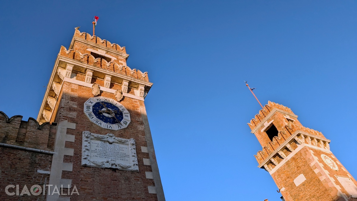 The tower to the left of the gate