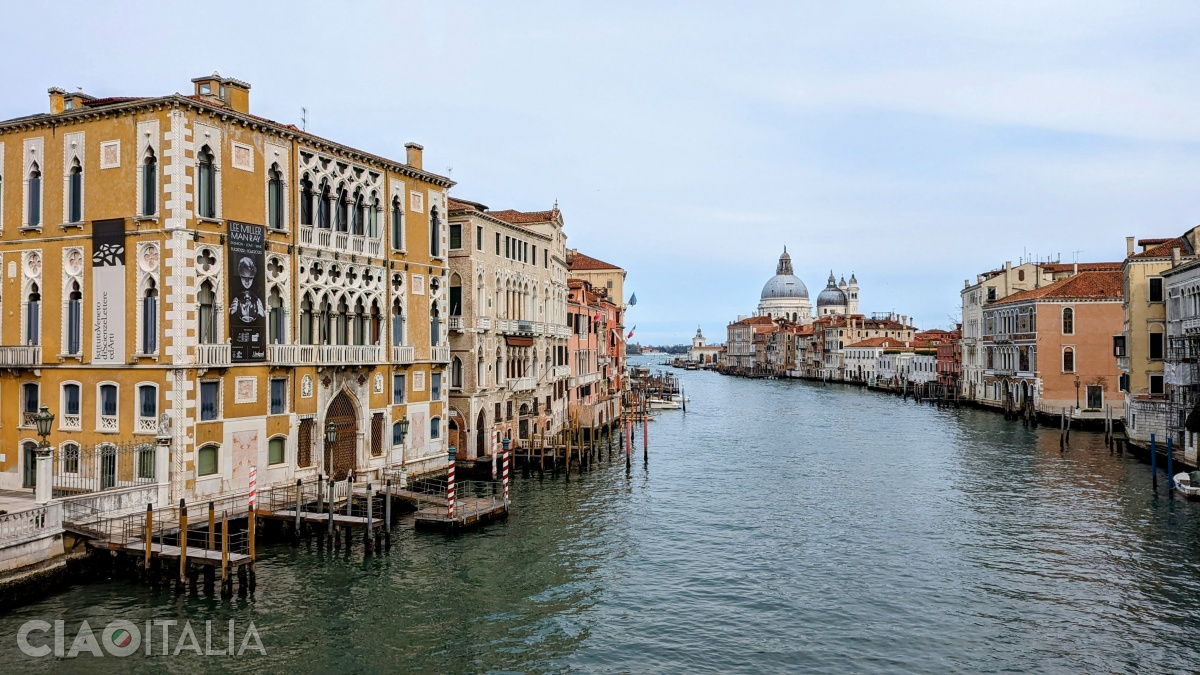The Basilica of Santa Maria della Salute seen from the Accademia Bridge