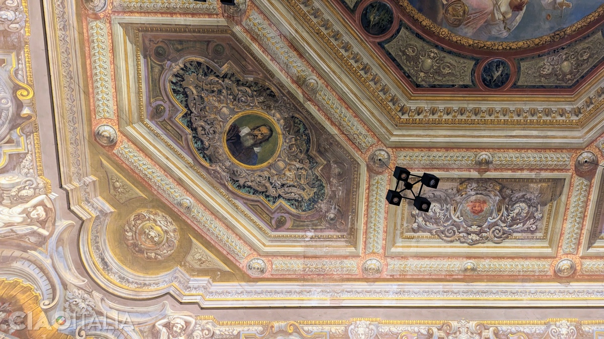 The portrait of Galileo Galilei