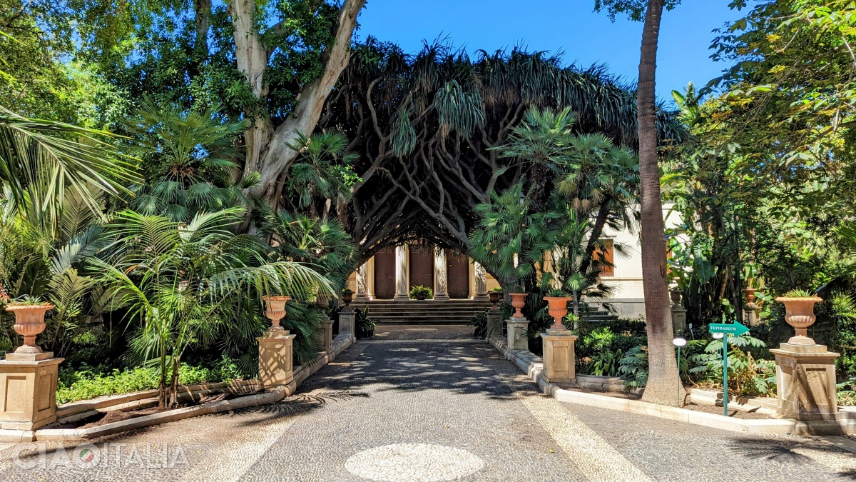 The entrance to the Botanical Garden of Catania