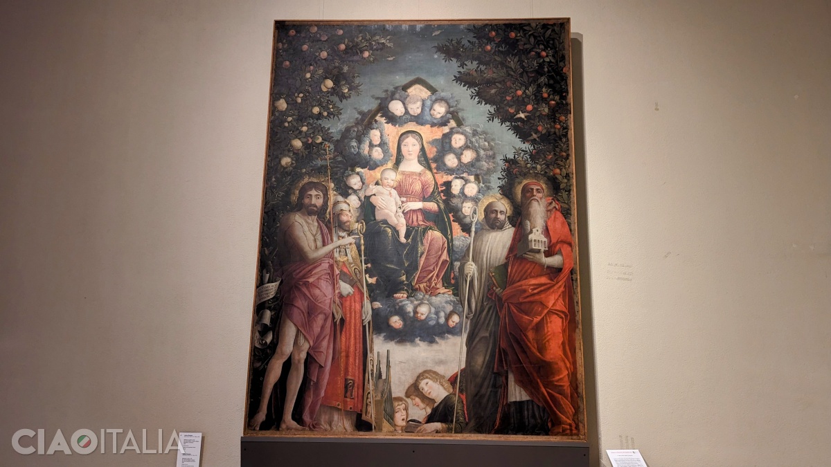 Andrea Mantegna - Madonna in Glory with Saints (1497)