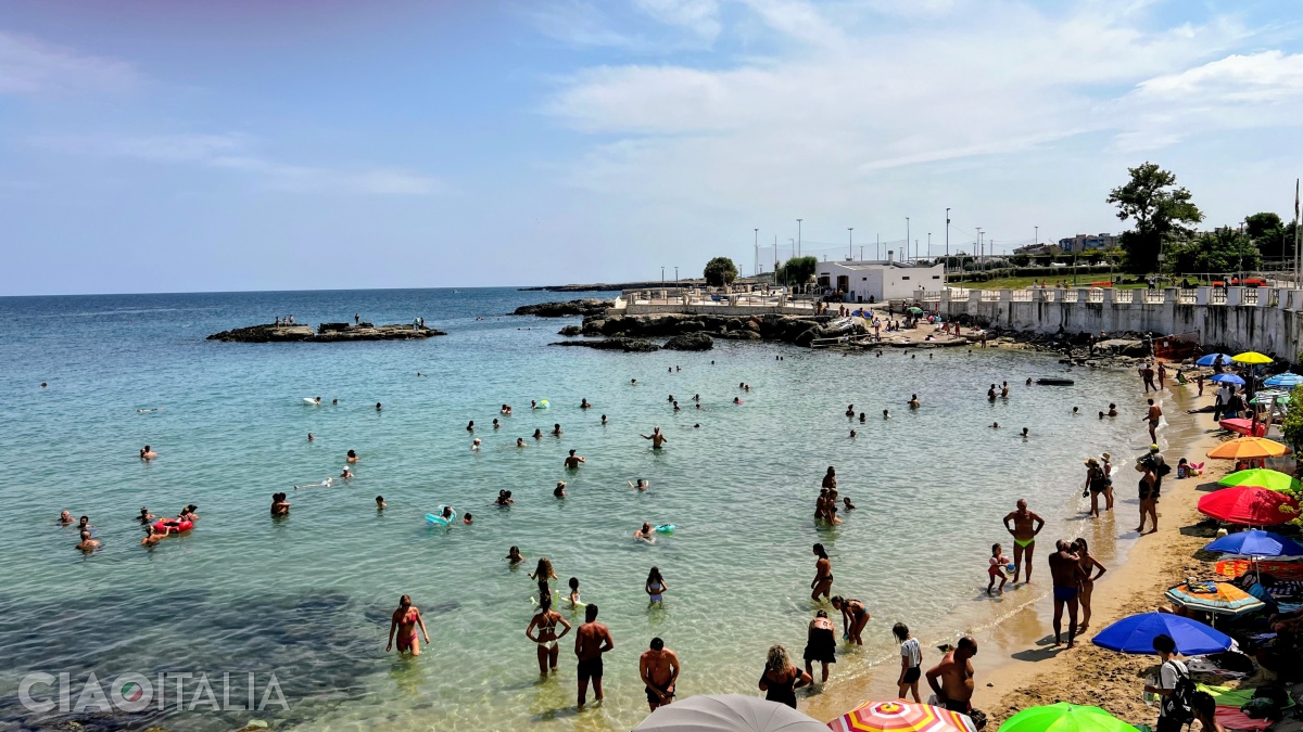 The southern part of the beach