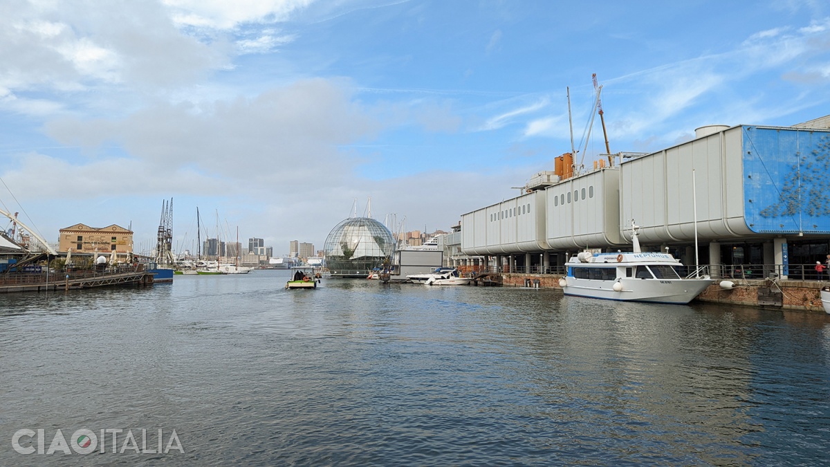 The Aquarium is located in Porto Antico in Genoa.