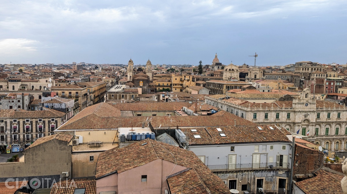 The view towards Catania