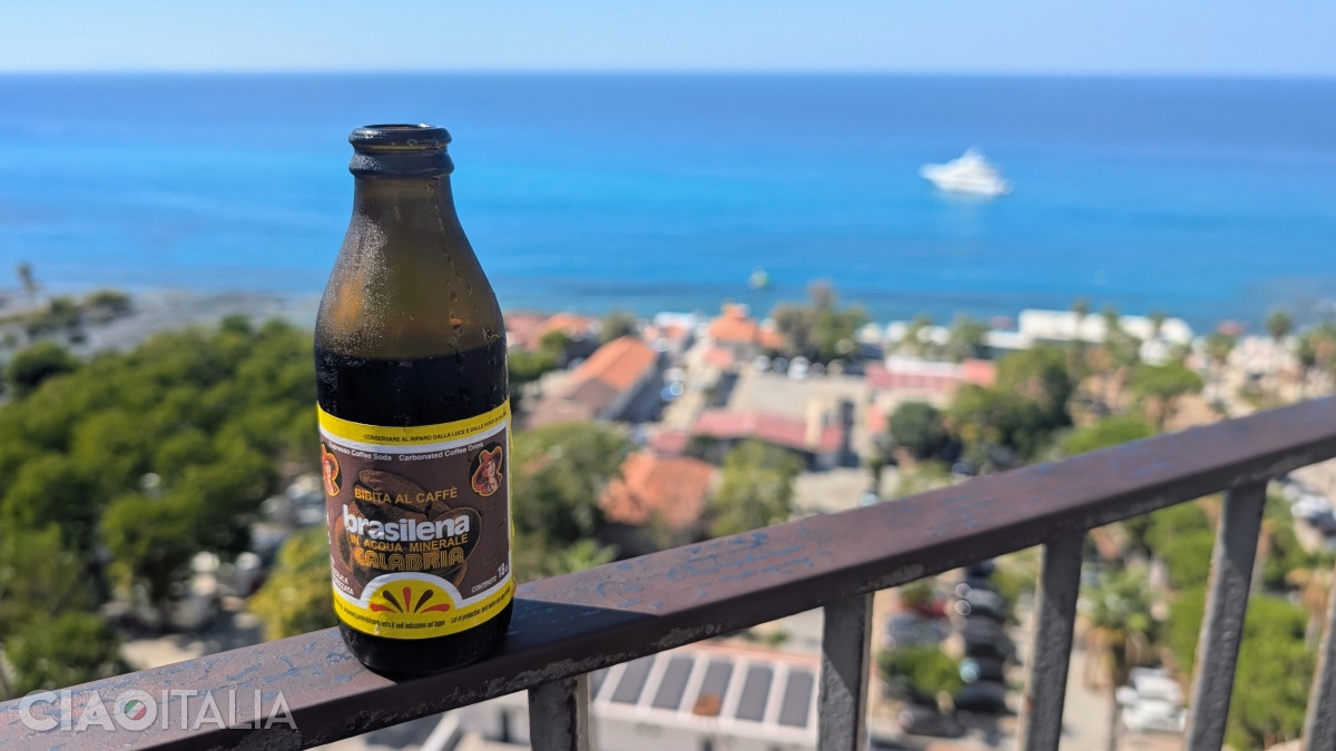 Brasilena is a mix of coffee, mineral water, and sugar.