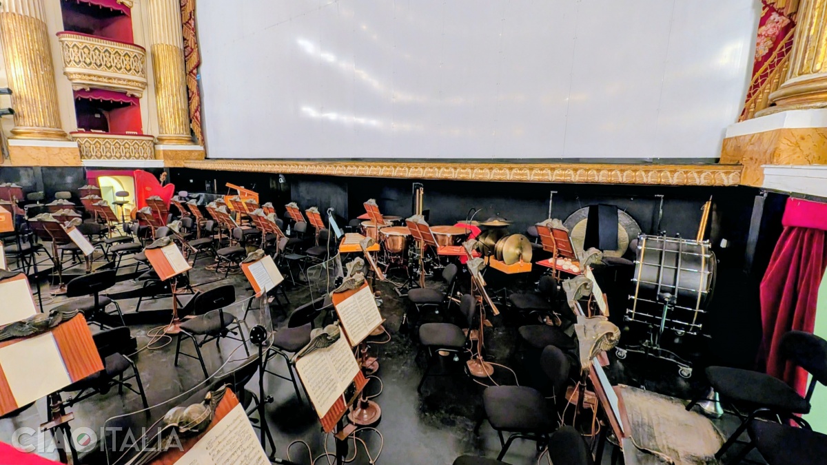 The orchestra pit