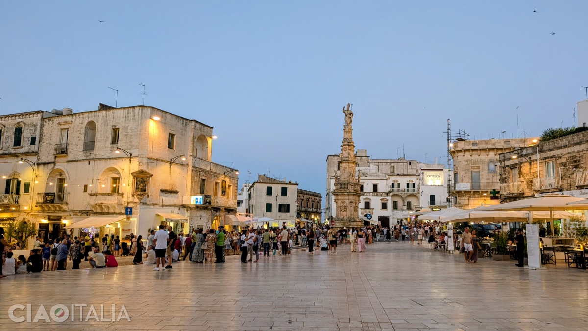 Piazza della Libertà is the heart of the city of Ostuni.